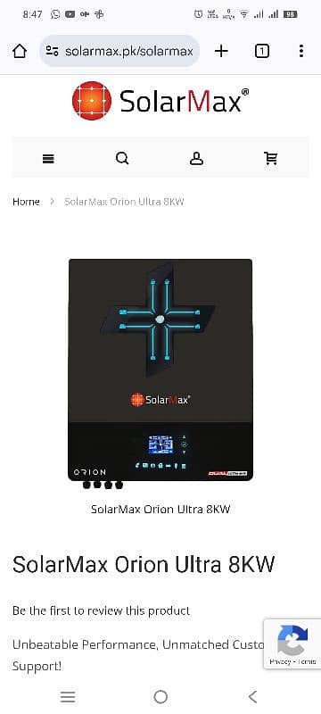 power full Solermax Hybrid inverter 4kw Pv 5000 3