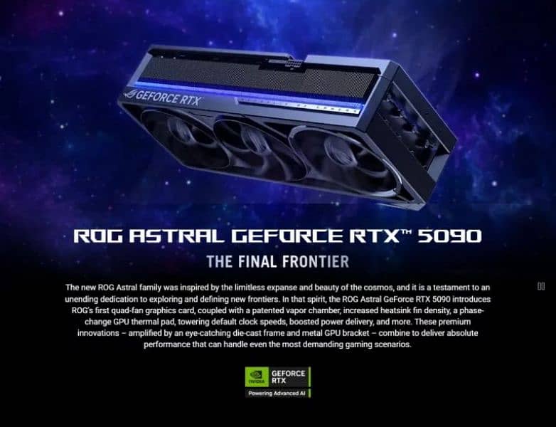 Asus ROG Astral GeForce RTX 5090 32GB GDDR7 OC Edition Graphics Card 1