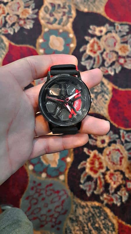 New Gtr rim design watch not used with box dial also spin 0