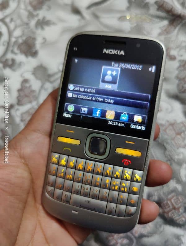 Nokia E5 Symbian Genuine Silver PTA 0