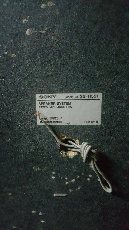 sony speakera sa h551 0