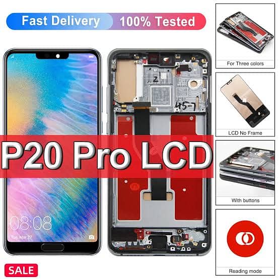 p20 pro original lcd panel with frame 0