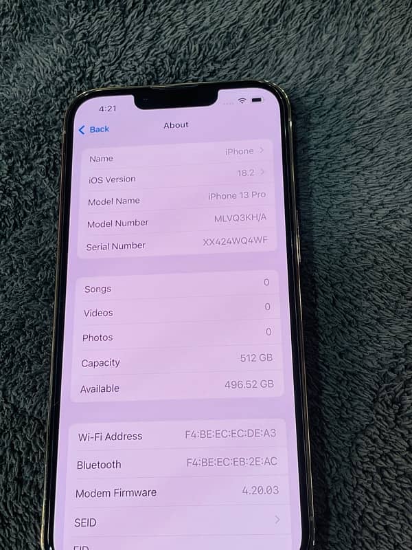 Iphone 13Pro 512Gb PTA Approved 6