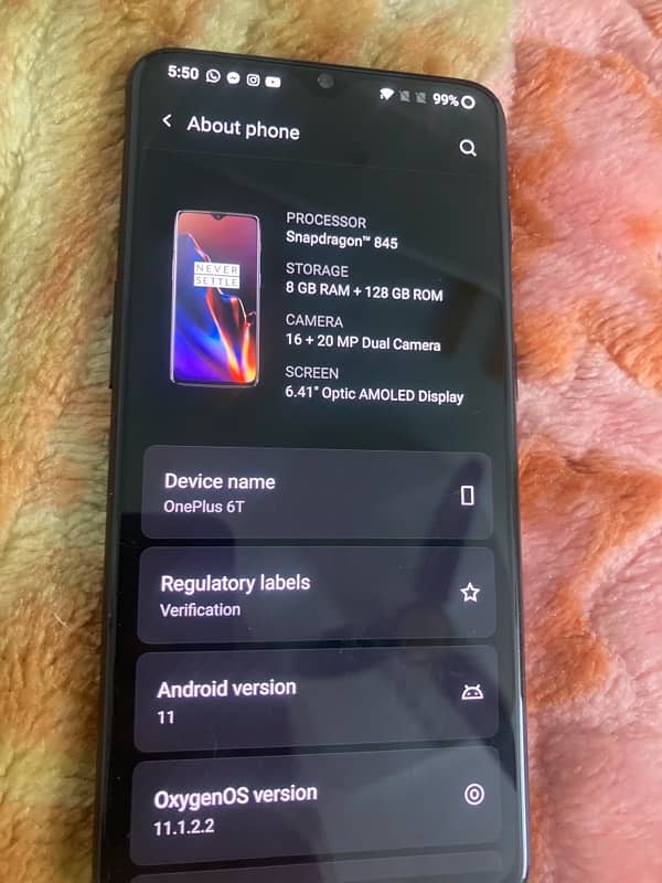 oneplus 6t 8/128! 5