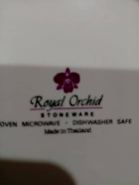 original royal orchid. . . made in Thailand. . Stone ware . 12 serving 7