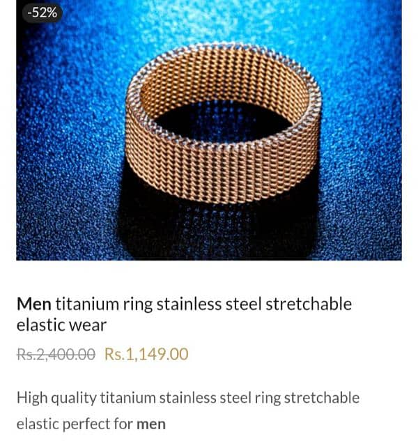 Rings available for men 0