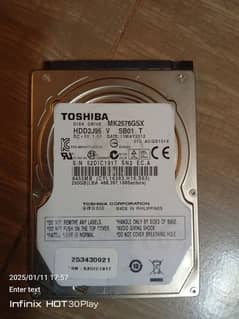 250 Gb hard drive with more than 30 game inside