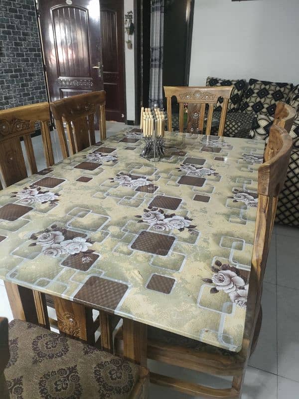 dining table with six chairs 1