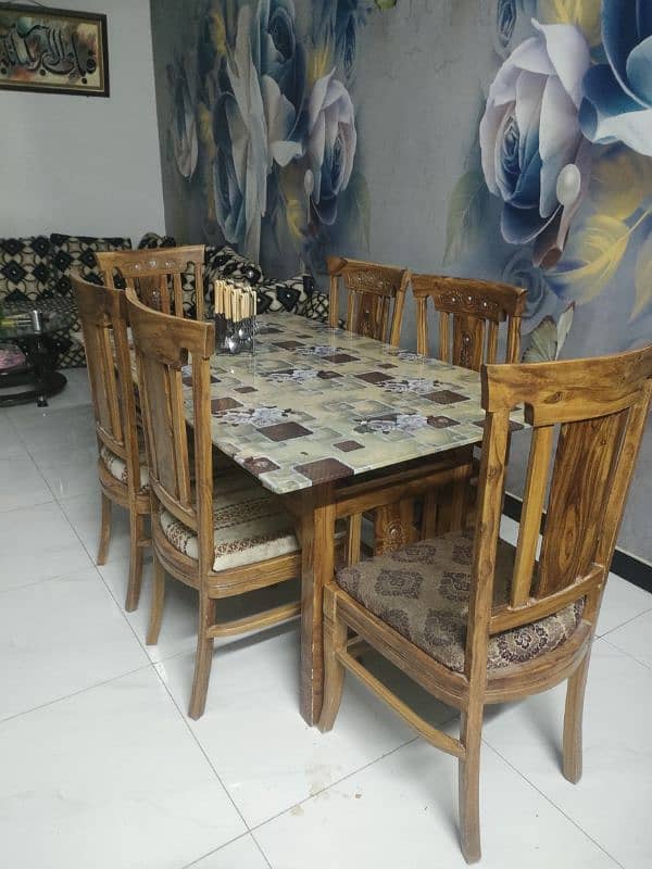 dining table with six chairs 2