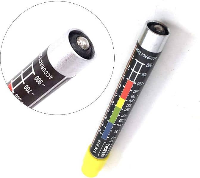 Paint Thickness Tester Meter Gauge, Pen-Type Waterproof Paint Coating 2