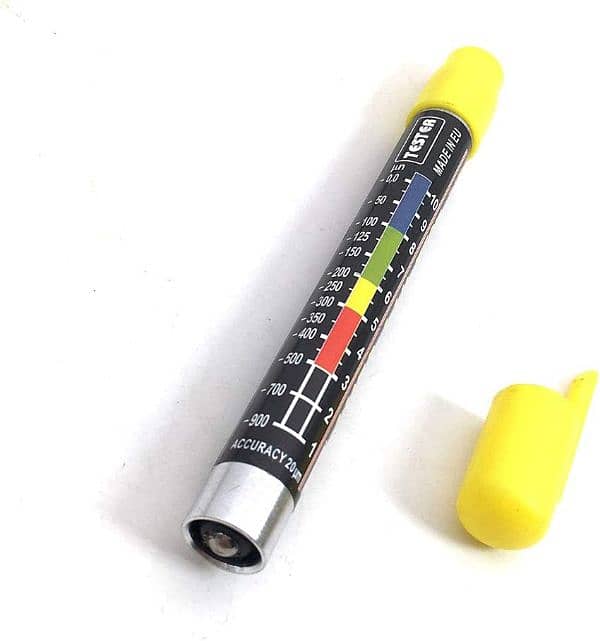 Paint Thickness Tester Meter Gauge, Pen-Type Waterproof Paint Coating 5