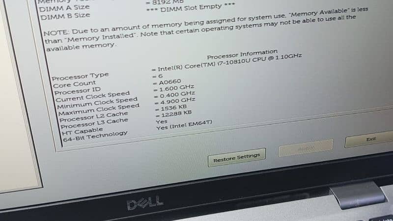 Dell Latitude 5310 i7 10 Gen 1