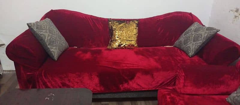 sofa seven seater along with deewan 1