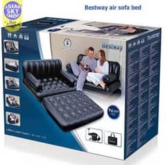 Bestway 5 in 1 Sofa Cum Bed Inflatable Sofa Air Bed Couch