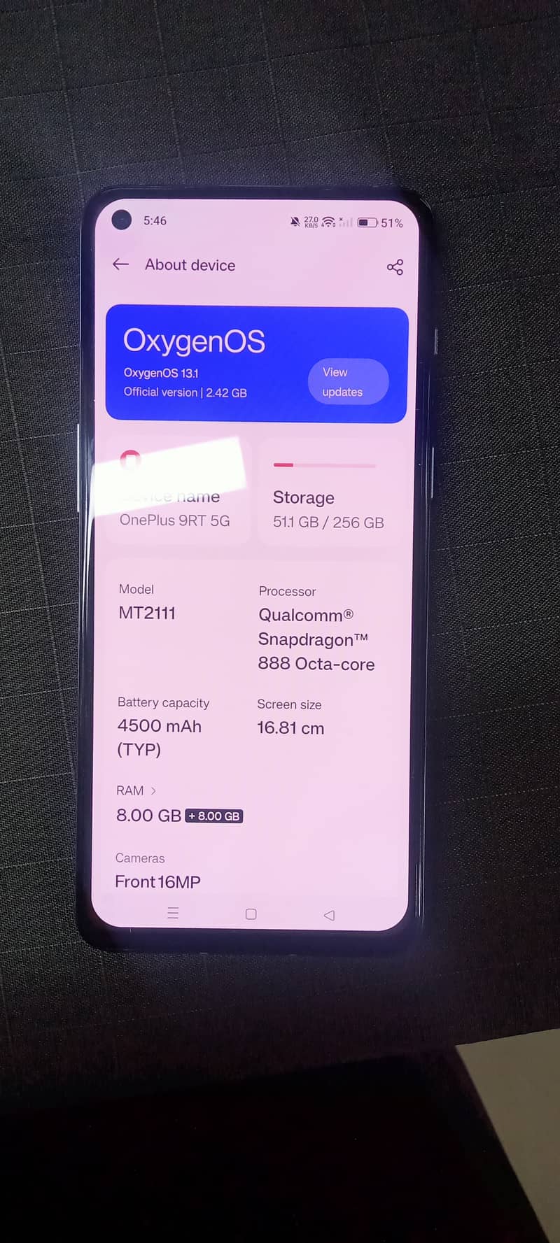 Oneplus 9rt 7