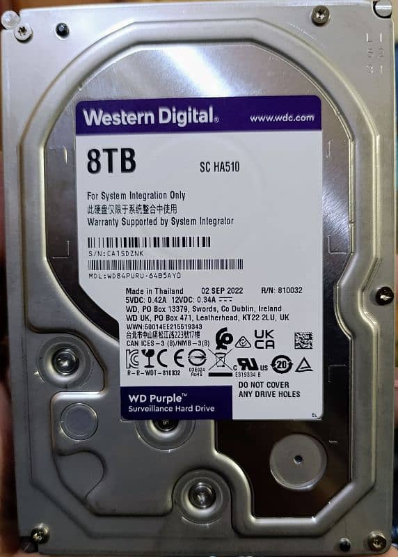 8-TB Hard Disk Drive Surveillance Grade 4