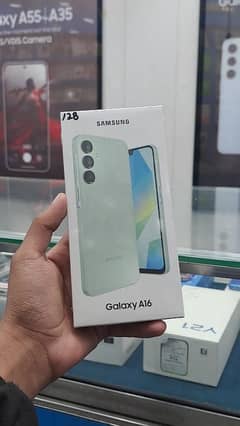 SAMSUNG GALAXY A16 WITH FREE CHARGER BLACK AND WHITE OR GREEN COLOUR