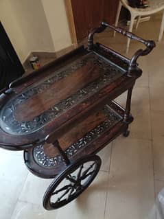 Pure Seesham wood trolley