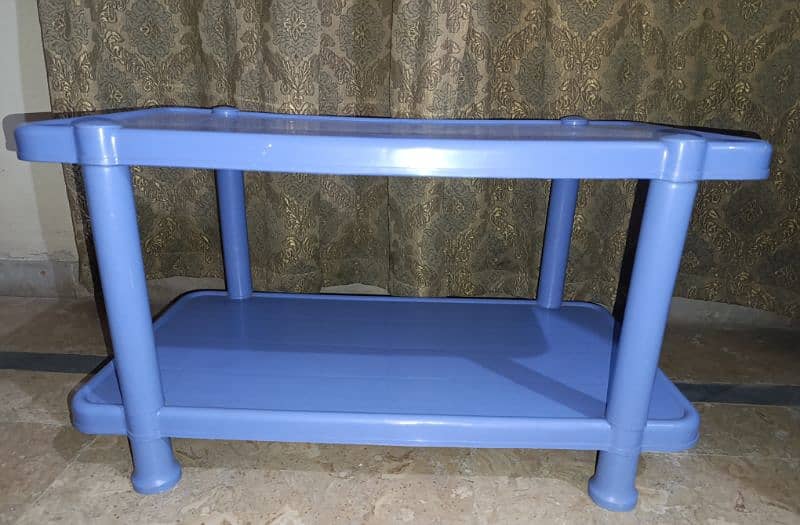 Double tray plastic table 1