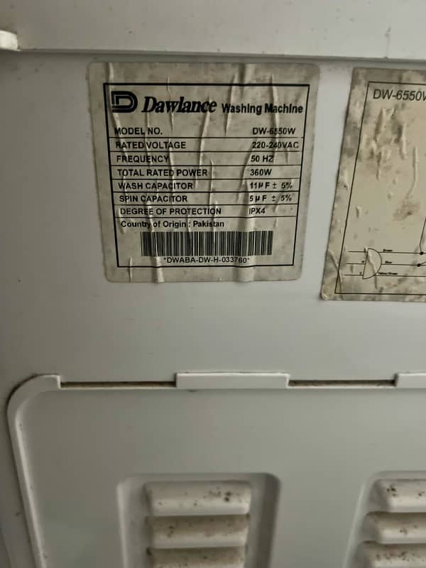 Dawlance Twin Tub Washing Machine DW 6550 | with warranty 3