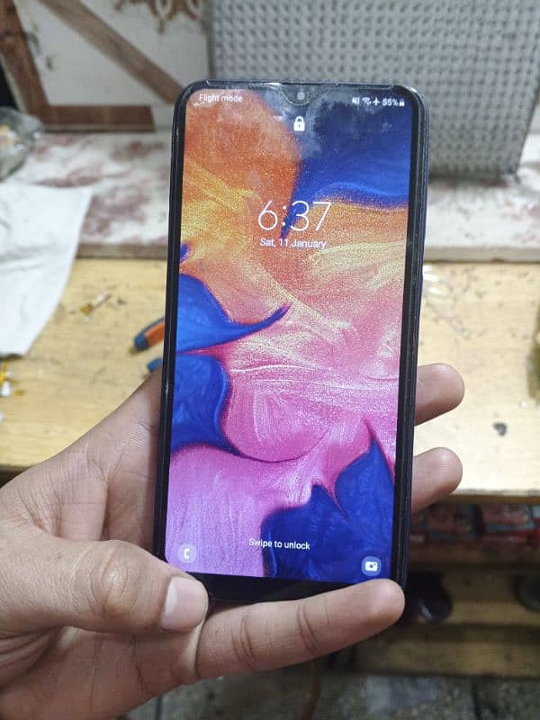 Samsung A10 blue color 1