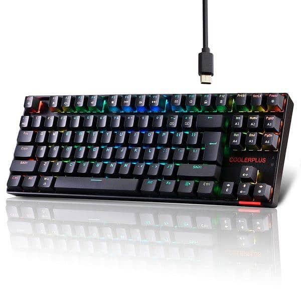 Cooler plus gaming keyboard blue switches new box pack 2