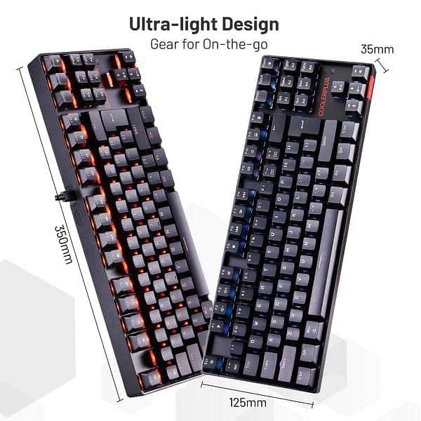 Cooler plus gaming keyboard blue switches new box pack 3