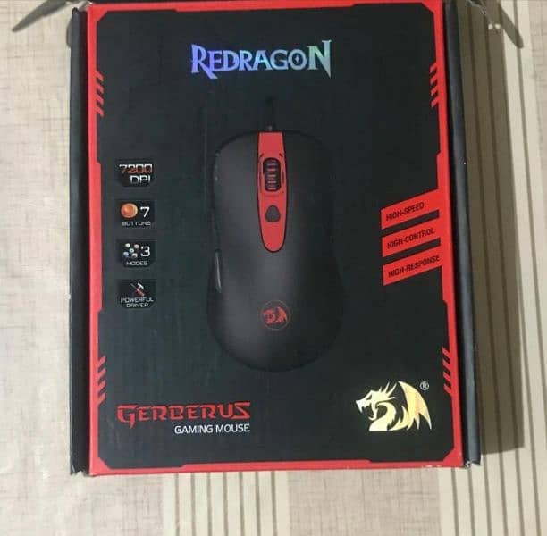 Red Dragon Gaming Mouse | M703 Gerderous | black 0