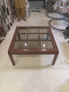 Center table 36×36 with glass