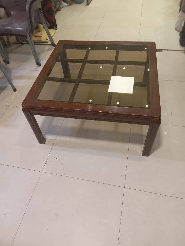 Center table 36×36 with glass 1