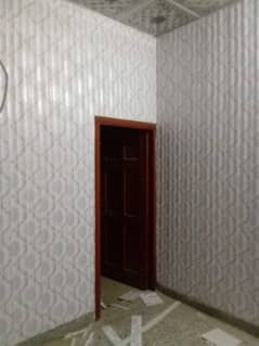 pvc Wallpaper sheet. wall panel. wood & vinyl floor. ceiling. Blinds. grass