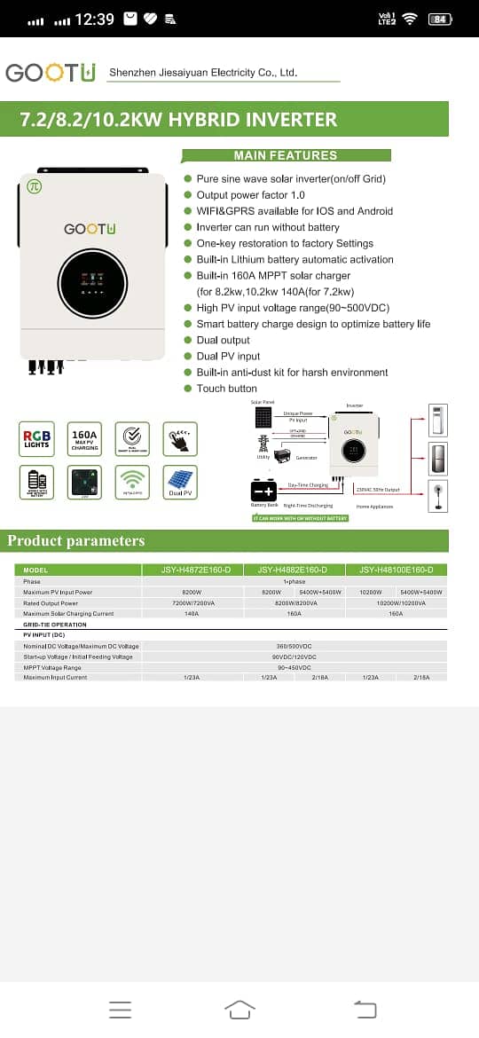 Solar inverter / hybrid Solar inverter /6.2kw motherboard/ Inverter 14