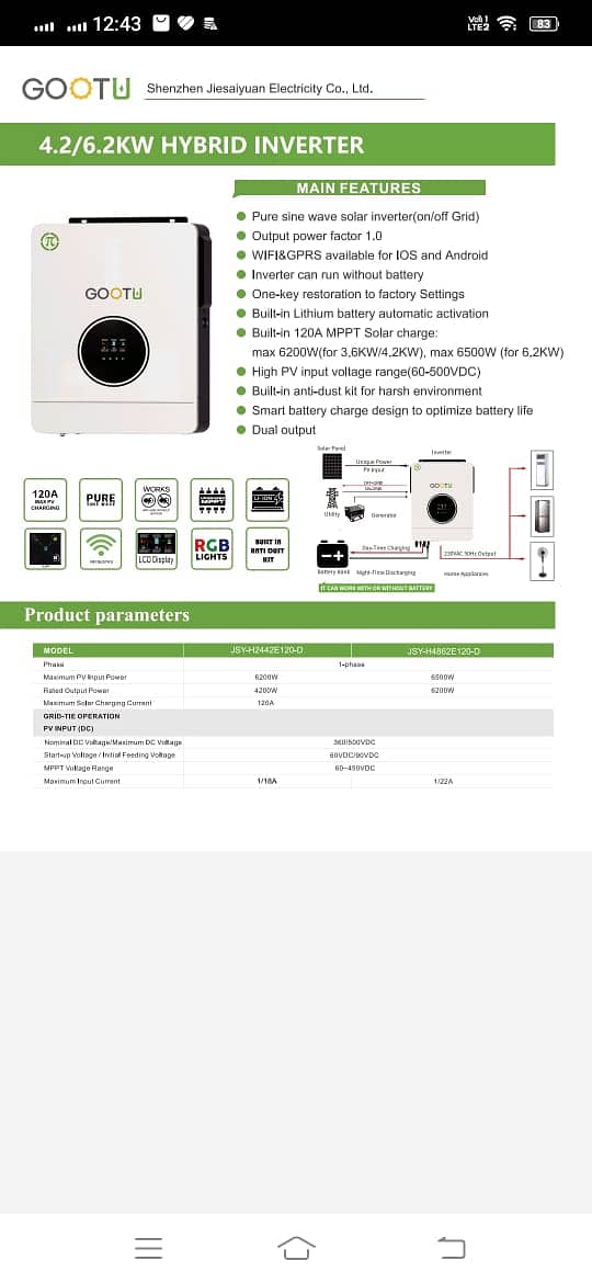 Solar inverter / hybrid Solar inverter /6.2kw motherboard/ Inverter 15