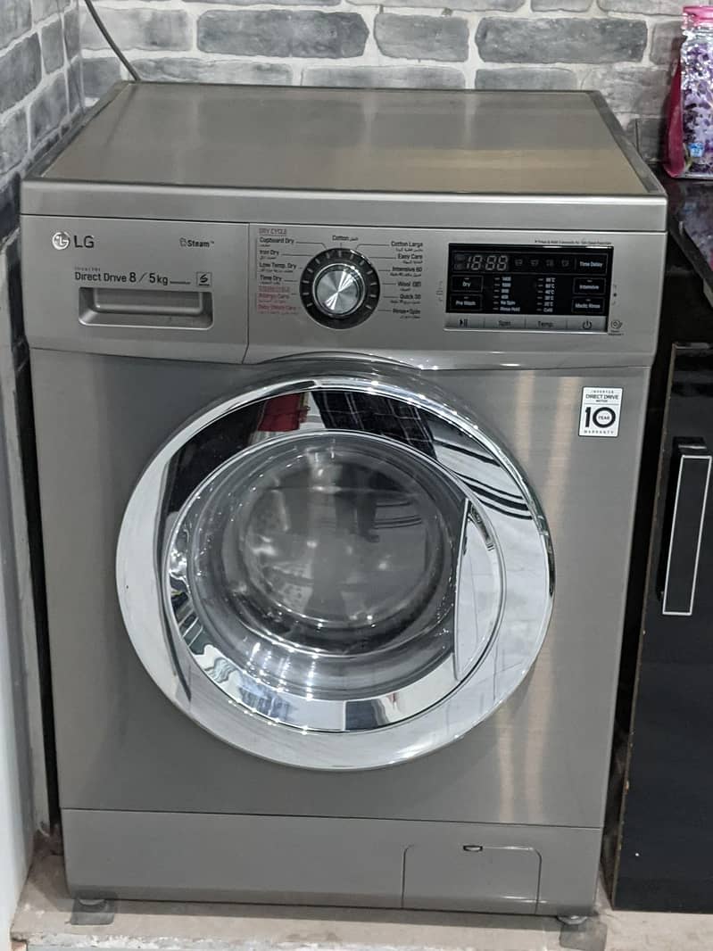 LG 8/5 KG FRONT LOAD WASHER & DRYER FH4G6TDG -INTERNATIONAL VERSION 0