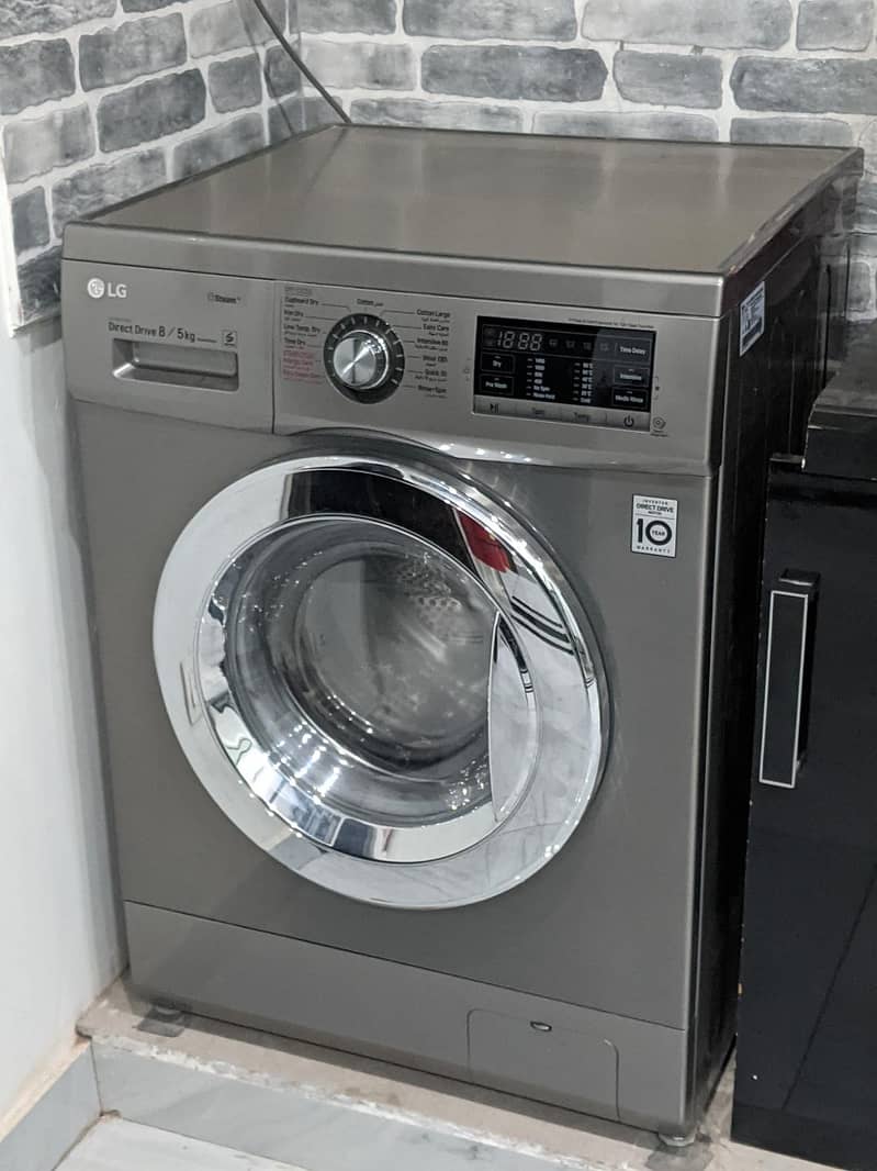 LG 8/5 KG FRONT LOAD WASHER & DRYER FH4G6TDG -INTERNATIONAL VERSION 1