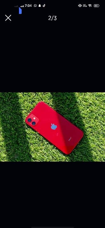 Iphone 11 JV red color 10/10 condition 100% battery health 64gb h20pac 2