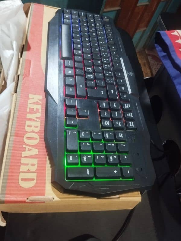 Gaming keyboard full RGB lights. . . just dupher me purchase kara tha. 2