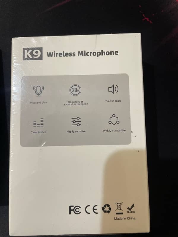 k9 wireless mic for sale android  and ios both 8