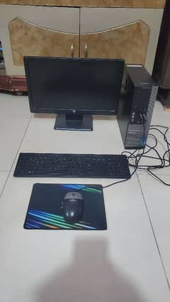 Powerful Desktop Setup with Slim HP LED and Premium Dell Accessories