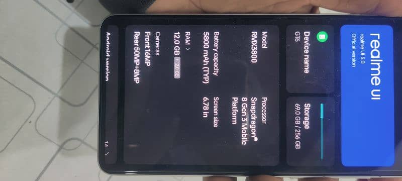 Realme GT 6 pro 12/256. Dual SIM NoN PTA. 3 months SIM taime only kit 6