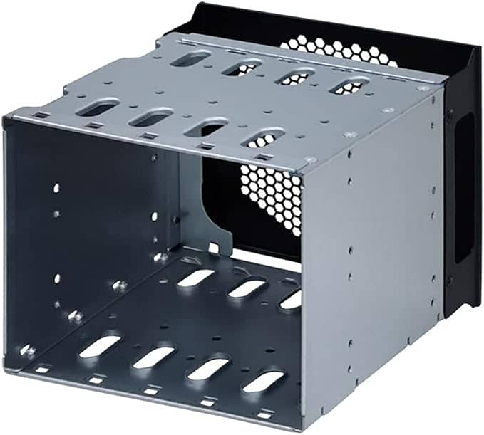 LARGE CAPACITY HDD DISK-DRIVES CAGE RACK 04X 3.5IN SATA TRAYS!!! 5