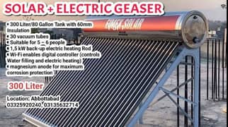 SOLAR and ELECTRIC HYBRID GEASER