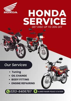 Honda CG 125 Cd 70 Bike Tuning Repairing Spare parts Available