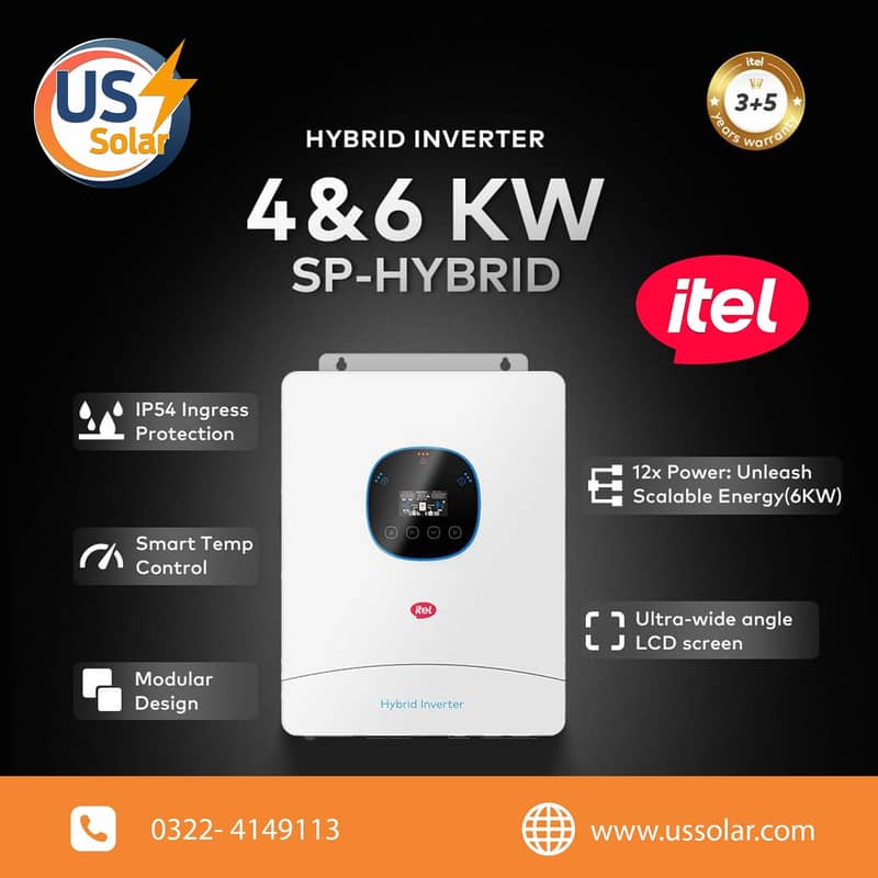 Itel 6kw Hybrid Solar Inverter-8 year warranty(Ready stock) 3