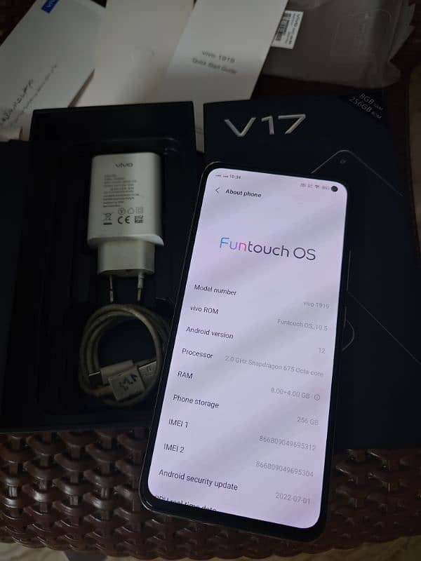 Vivo V17 (8gb 256gb) Complete Box 9