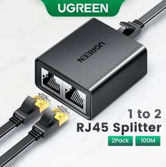 UGREEN RJ45 SPLITTER 1 TO 2 ETHERNET ADAPTER NETWORK CABLE EXTENDER!!