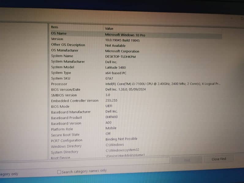 Dell 5480 Cor i3 gen7 6