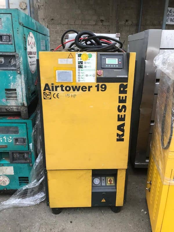 kaeser Airtower 19/ 11 kw with dryer air compressore used machine 0