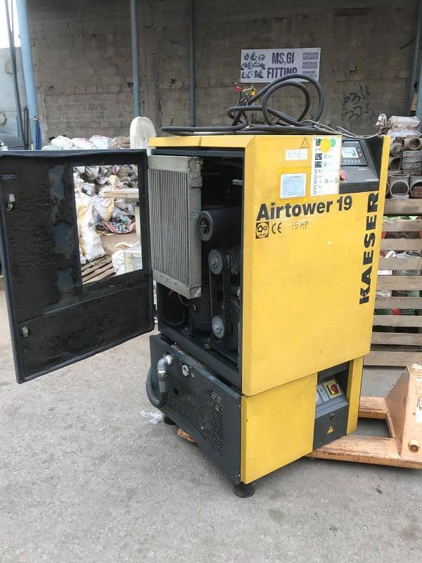 kaeser Airtower 19/ 11 kw with dryer air compressore used machine 1