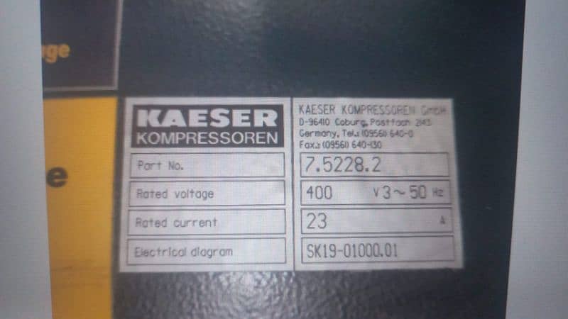 kaeser Airtower 19/ 11 kw with dryer air compressore used machine 5